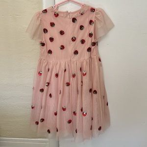 Mini Boden 4-5 Strawberry Party Dress